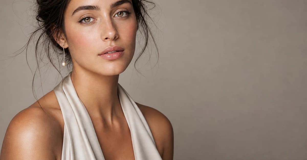A woman checking her skin undertone in natural light, comparing gold and silver against her jaw — what is my skin undertone, by ToneLala